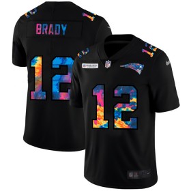 Miesten Tampa Bay Buccaneers NFL Pelipaita Tom Brady 12 Nike 2020 Multicolor Musta